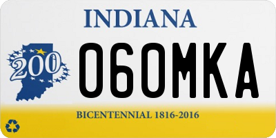 IN license plate 060MKA