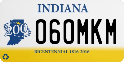 IN license plate 060MKM