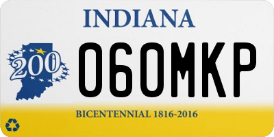 IN license plate 060MKP