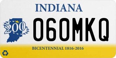 IN license plate 060MKQ