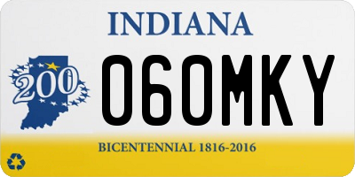 IN license plate 060MKY