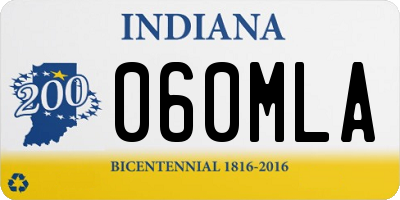 IN license plate 060MLA