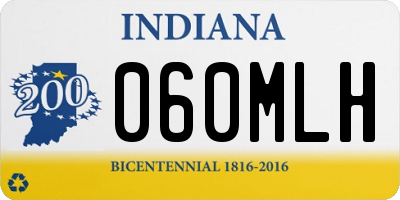 IN license plate 060MLH