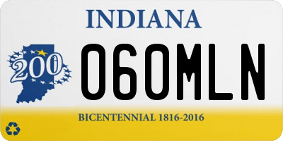 IN license plate 060MLN