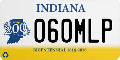 IN license plate 060MLP