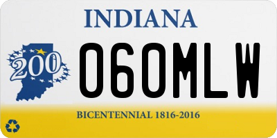 IN license plate 060MLW