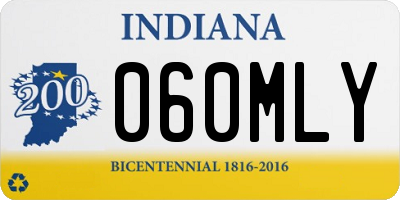 IN license plate 060MLY