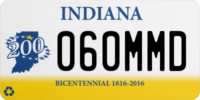 IN license plate 060MMD