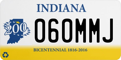IN license plate 060MMJ