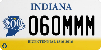 IN license plate 060MMM