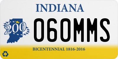 IN license plate 060MMS
