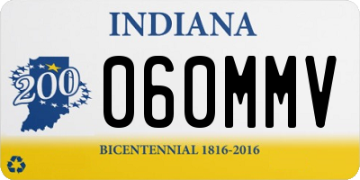IN license plate 060MMV