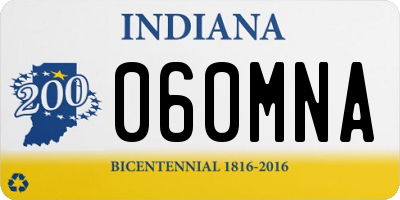 IN license plate 060MNA