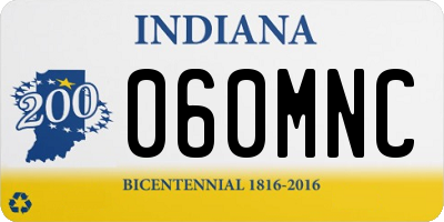 IN license plate 060MNC