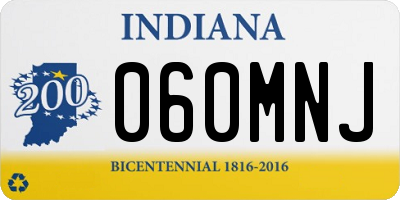IN license plate 060MNJ