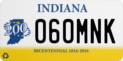 IN license plate 060MNK