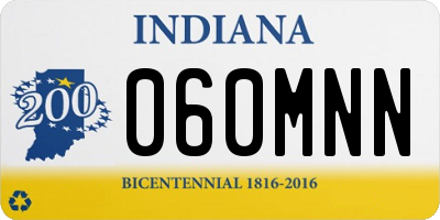 IN license plate 060MNN