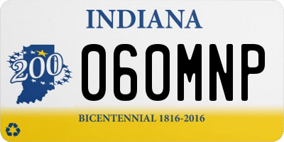 IN license plate 060MNP