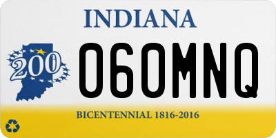 IN license plate 060MNQ