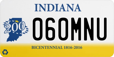 IN license plate 060MNU