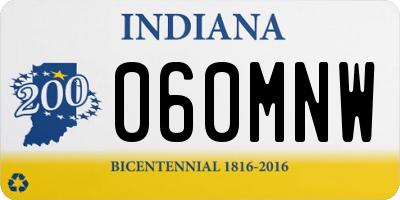 IN license plate 060MNW
