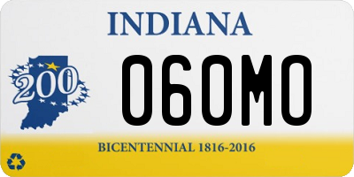 IN license plate 060MO