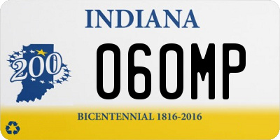 IN license plate 060MP