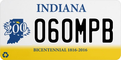 IN license plate 060MPB