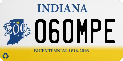 IN license plate 060MPE