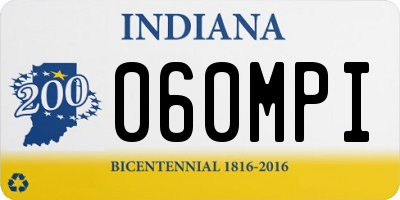IN license plate 060MPI