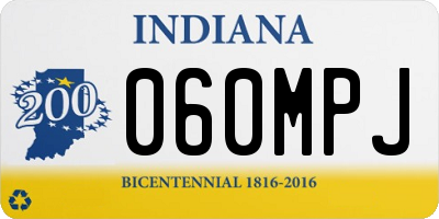 IN license plate 060MPJ