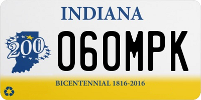 IN license plate 060MPK