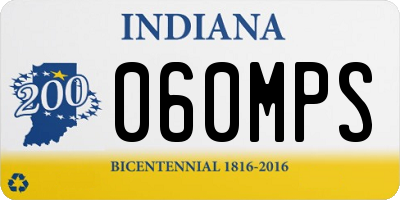 IN license plate 060MPS