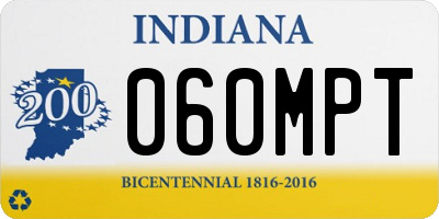 IN license plate 060MPT