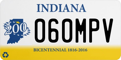 IN license plate 060MPV