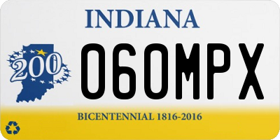 IN license plate 060MPX