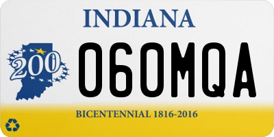 IN license plate 060MQA