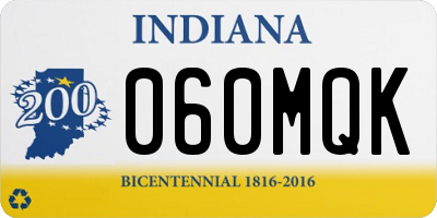 IN license plate 060MQK