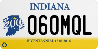 IN license plate 060MQL