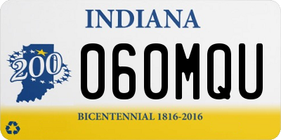 IN license plate 060MQU