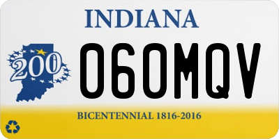 IN license plate 060MQV
