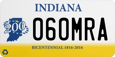 IN license plate 060MRA