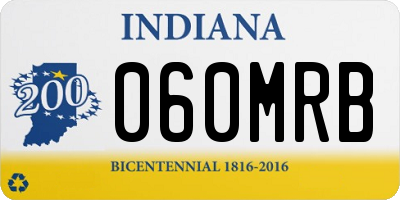IN license plate 060MRB