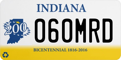 IN license plate 060MRD