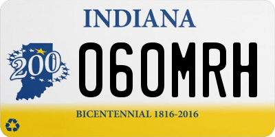 IN license plate 060MRH