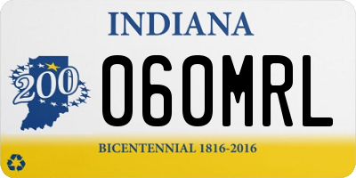 IN license plate 060MRL