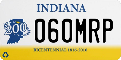 IN license plate 060MRP
