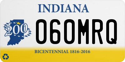 IN license plate 060MRQ