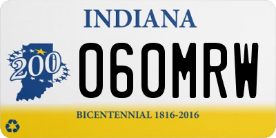IN license plate 060MRW
