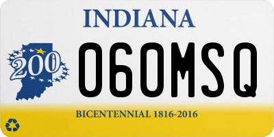 IN license plate 060MSQ